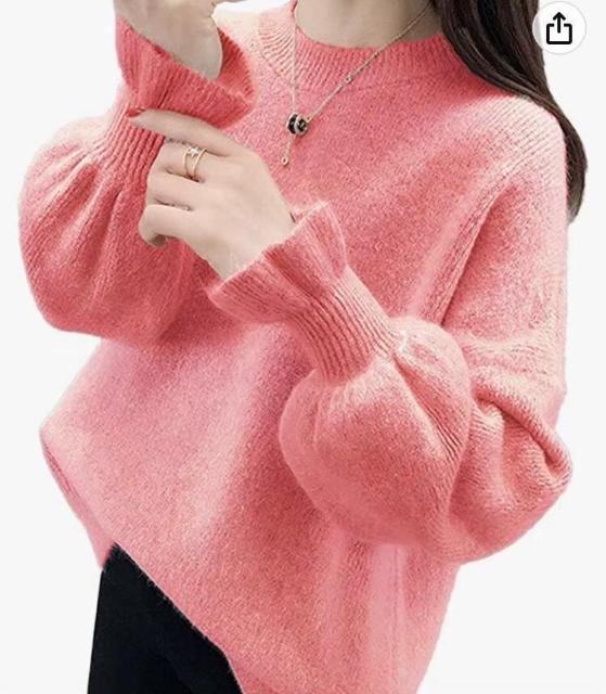 新品!!◆newNE/ニューネ◆ふんわり袖フリルニット★ピンクS*カジュアルコーデ♪ < 女性ファッション 新品!!◆newNE/ニューネ◆ふんわり袖フリルニット★ピンクS*カジュアルコーデ♪ < 女性ファッションの