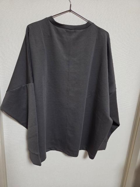 Java《JaVaジャバ コラボ》上品な抜け感と艶感◎ドルマンダンボール素材ビッグトレーナー(長袖) < 女性ファッション Java《JaVaジャバ コラボ》上品な抜け感と艶感◎ドルマンダンボール素材ビッグトレーナー(長袖) < 女性ファッションの