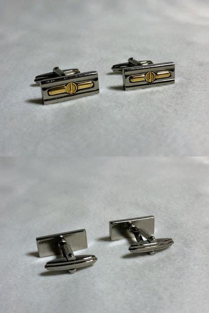 正規 ダンヒルdunhill dロゴ コンビカラー ネクタイピン カフス セット ゴールド×シルバー < ブランド  正規 ダンヒルdunhill dロゴ コンビカラー ネクタイピン カフス セット ゴールド×シルバー < ブランドの