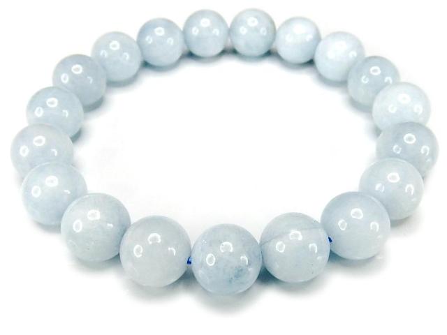 AAAAミルキーアクアマリン10mmブレスレット数珠天然石天使の石 < 女性アクセサリー/時計  AAAAミルキーアクアマリン10mmブレスレット数珠天然石天使の石  < 女性アクセサリー/時計の