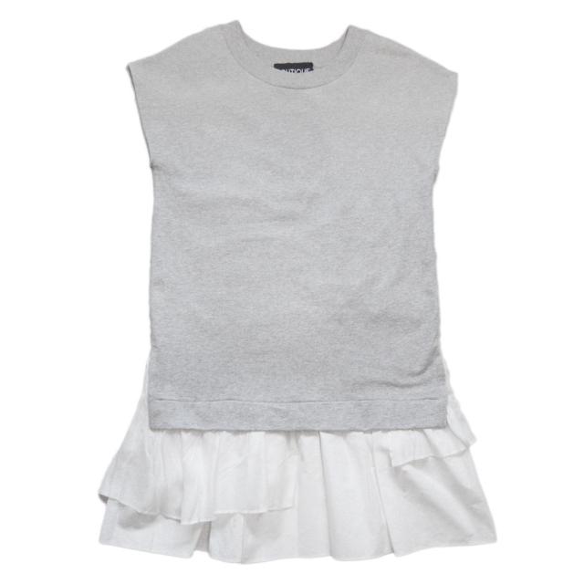 新品モスキーノMOSCHINO裾フリル スウェットワンピース グレ < ブランド  新品モスキーノMOSCHINO裾フリル スウェットワンピース グレ  < ブランドの