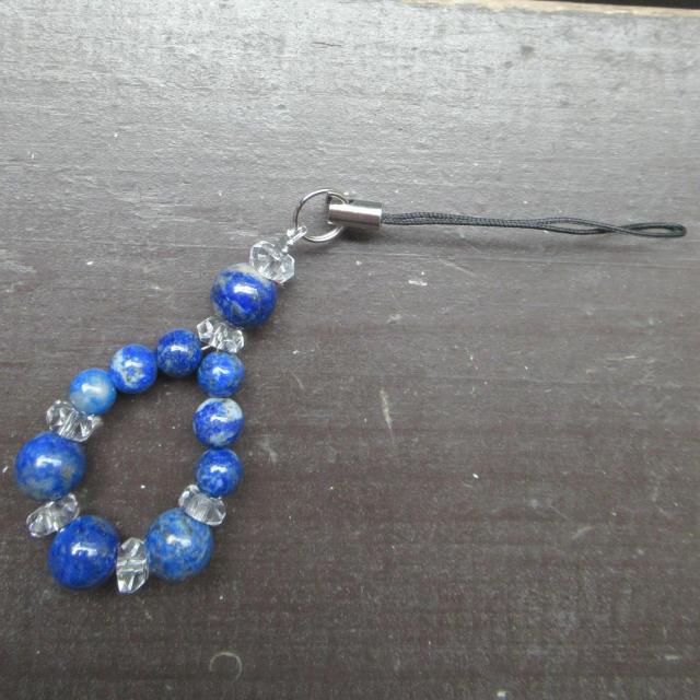 ラピスラズリストラップ 天然石 パワーストーン < 家電/AV ラピスラズリストラップ 天然石 パワーストーン < 家電/AVの