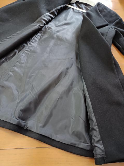 ELLE★定価約4万.新品タグ付き★リボン付きコート★便利な役立つ黒★素敵綺麗★エル★かなりお得に。これからに大活躍★絶対オススメ < 女性ファッション ELLE★定価約4万.新品タグ付き★リボン付きコート★便利な役立つ黒★素敵綺麗★エル★かなりお得に。これからに大活躍★絶対オススメ < 女性ファッションの