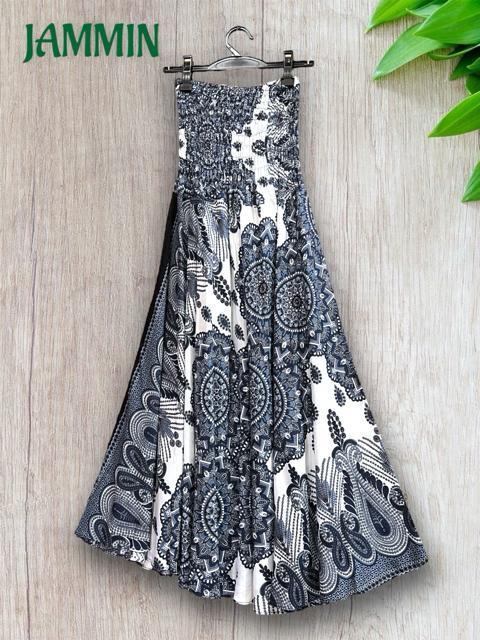 ペーズリー紋様柄フレアスカート ロングスカート ヒッピー アジアン エスニック < 女性ファッション  ペーズリー紋様柄フレアスカート ロングスカート ヒッピー アジアン エスニック < 女性ファッションの