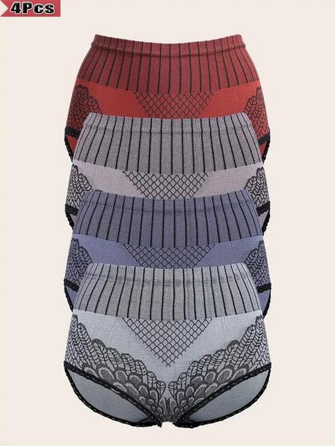 超お買い得1090円★4枚セットのハイウエストレースレディースパンティセット 柔らか肌に優しい USAサイズM(日本サイズL相当) < 女性ファッション 超お買い得1090円★4枚セットのハイウエストレースレディースパンティセット 柔らか肌に優しい USAサイズM(日本サイズL相当) < 女性ファッションの
