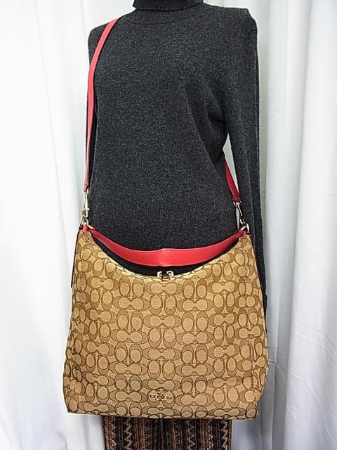 500円スタ★正規品 良品 COACH コーチ シグネチャー 2WAY ショルダーバッグ F58327 < ブランド 500円スタ★正規品 良品 COACH コーチ シグネチャー 2WAY ショルダーバッグ F58327 < ブランドの