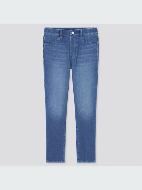 ユニクロ ウルトラストレッチクロップドデニムレギンスパンツ ブルー L < ブランド ユニクロ ウルトラストレッチクロップドデニムレギンスパンツ ブルー L < ブランドの