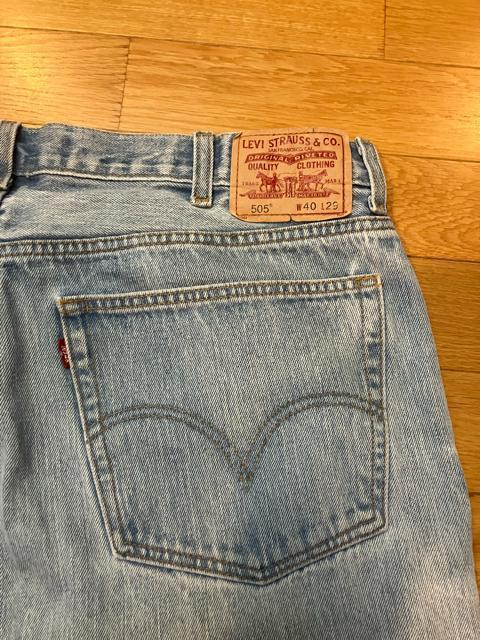 LEVI�fS ���[�o�C�X 505�X�g���[�g�f�j�� �傫��sizeW40used �� �u�����h�� 