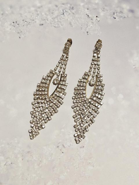 (240) 【新品】 ラインストーンシャンデリアピアス < 女性アクセサリー/時計 (240) 【新品】 ラインストーンシャンデリアピアス < 女性アクセサリー/時計の