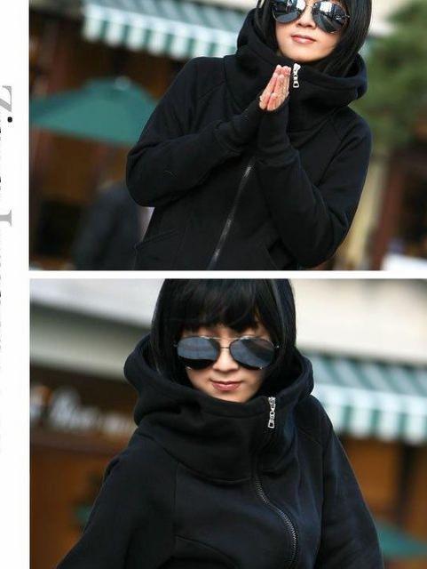 ★売れてる★ジップアップフリースパーカー★BK < 女性ファッション  ★売れてる★ジップアップフリースパーカー★BK < 女性ファッションの
