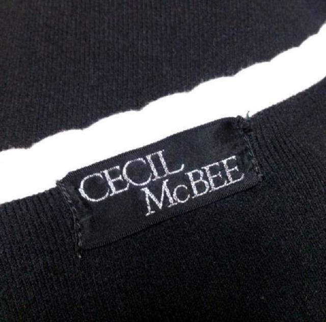 セシルマクビー★ドット柄スカーフ付き ニット ワンピ < ブランド  セシルマクビー★ドット柄スカーフ付き ニット ワンピ < ブランドの