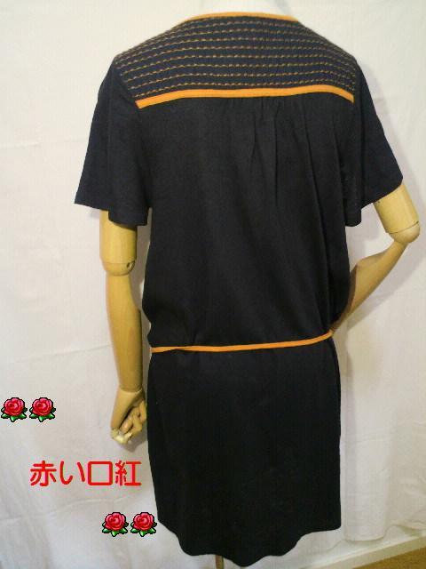 FREEサイズ*TITICACA(チチカカ)刺繍・Vネック・チュニック・ワンピブラック < 女性ファッション  FREEサイズ*TITICACA(チチカカ)刺繍・Vネック・チュニック・ワンピブラック < 女性ファッションの