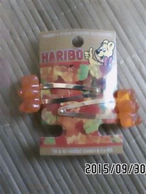 HARIBO・ハリボーベアグミ風チャームヘアピン。オレンジ < 女性アクセサリー/時計 HARIBO・ハリボーベアグミ風チャームヘアピン。オレンジ < 女性アクセサリー/時計の