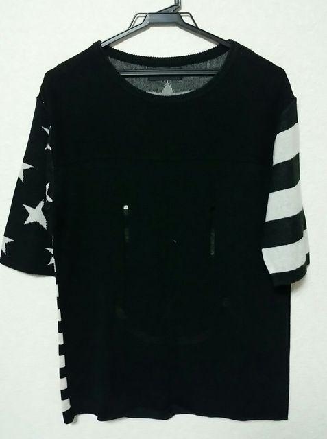 k.a.z着用 半袖ニット vamps < 男性ファッション  k.a.z着用 半袖ニット vamps  < 男性ファッションの