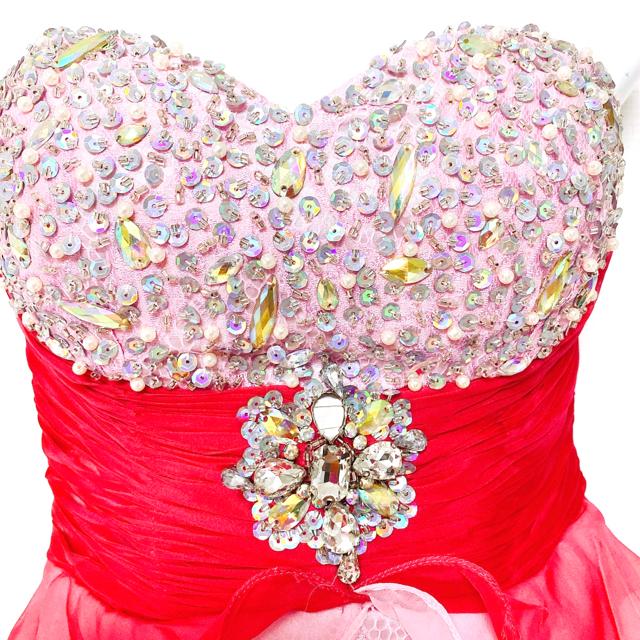 ミニタイトペプラムビジューパールドレスワンピースピンクレース < 女性ファッション ミニタイトペプラムビジューパールドレスワンピースピンクレース < 女性ファッションの