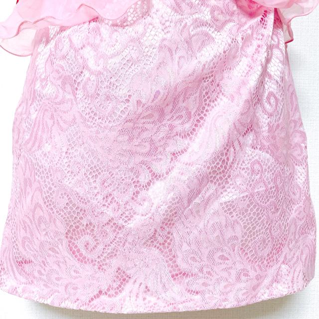 ミニタイトペプラムビジューパールドレスワンピースピンクレース < 女性ファッション ミニタイトペプラムビジューパールドレスワンピースピンクレース < 女性ファッションの