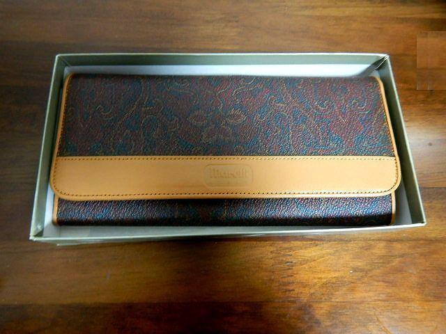 ◆marelli マレリー イタリア製 ペイズリー 長財布 中古品 < 女性ファッション  ◆marelli マレリー イタリア製 ペイズリー 長財布 中古品 < 女性ファッションの