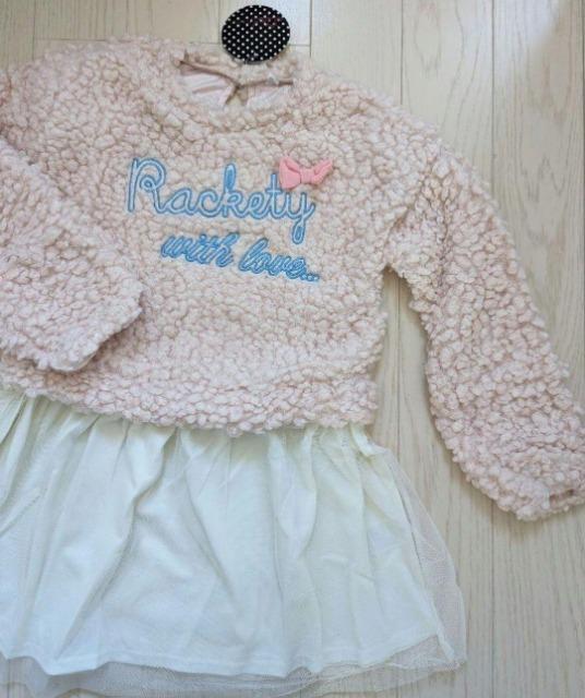 140★Lindiha★もこもこ&レースドッキングワンピース★新品★新品 < キッズ/ベビー  140★Lindiha★もこもこ&レースドッキングワンピース★新品★新品 < キッズ/ベビーの