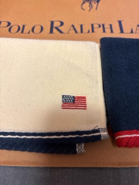 【シールタグ付き】ラルフローレン★ポロフラッグ ミニタオル2枚セット < ブランド 【シールタグ付き】ラルフローレン★ポロフラッグ ミニタオル2枚セット < ブランドの