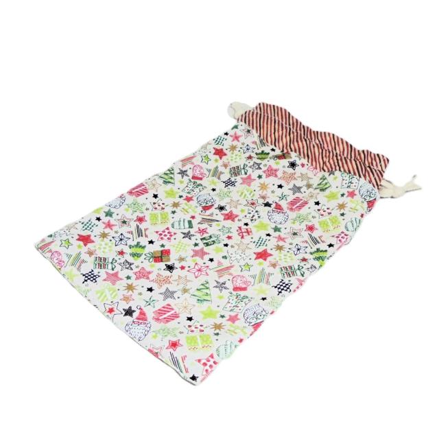 【マチなし巾着】◆Merry Christmas◆クリスマス◆サンタクロース・ミトン・プレゼント◆裏地あり巾着 < 女性ファッション 【マチなし巾着】◆Merry Christmas◆クリスマス◆サンタクロース・ミトン・プレゼント◆裏地あり巾着 < 女性ファッションの