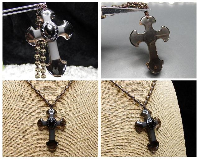 茶水晶スモーキークォーツ十字架クロス天然石ペンダントトップネックレス < 女性アクセサリー/時計 茶水晶スモーキークォーツ十字架クロス天然石ペンダントトップネックレス < 女性アクセサリー/時計の