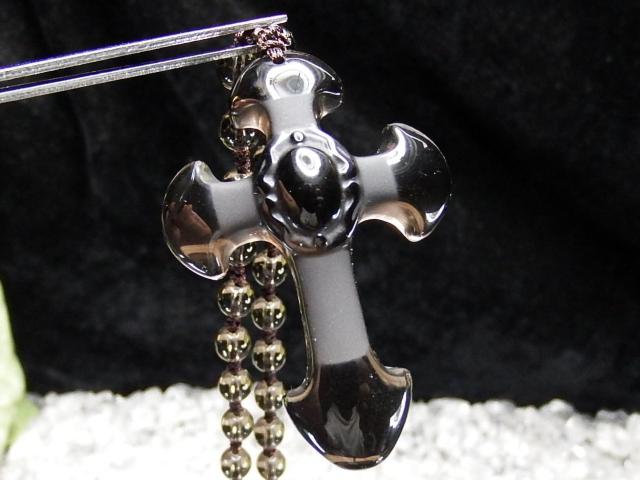 茶水晶スモーキークォーツ十字架クロス天然石ペンダントトップネックレス < 女性アクセサリー/時計 茶水晶スモーキークォーツ十字架クロス天然石ペンダントトップネックレス < 女性アクセサリー/時計の