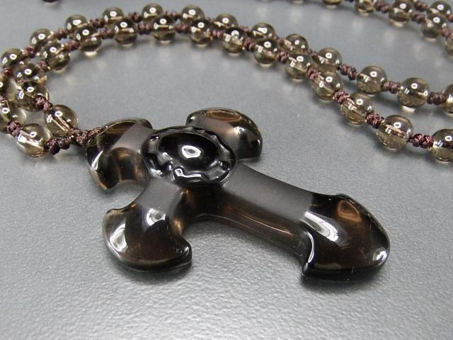 茶水晶スモーキークォーツ十字架クロス天然石ペンダントトップネックレス < 女性アクセサリー/時計 茶水晶スモーキークォーツ十字架クロス天然石ペンダントトップネックレス < 女性アクセサリー/時計の