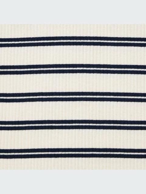 ユニクロ リブボーダーハイネックT 長袖Tシャツ 白 ホワイト L < ブランド ユニクロ リブボーダーハイネックT 長袖Tシャツ 白 ホワイト L < ブランドの