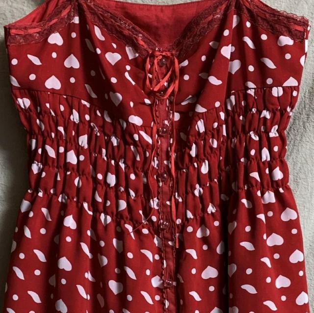 新品 ラシャンブルドインエ i.n.e ギャザー シフォン ワンピース 濃赤 M < ブランド 新品 ラシャンブルドインエ i.n.e ギャザー シフォン ワンピース 濃赤 M < ブランドの