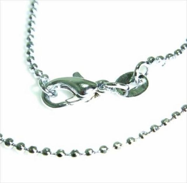 1.5mmボールチェーンネックレス アクセサリー シンプル シルバーカラー カスタム  プレーン < 女性アクセサリー/時計  1.5mmボールチェーンネックレス アクセサリー シンプル シルバーカラー カスタム  プレーン < 女性アクセサリー/時計の