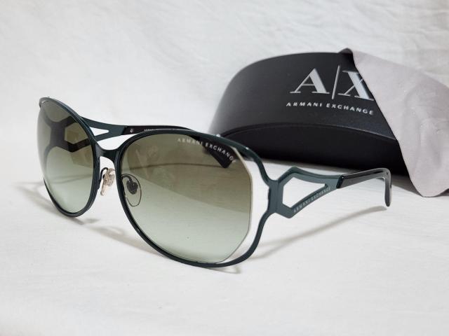 正規美 レア! ハイド着 同型 アルマーニエクスチェンジ ゴシックメタルサングラス 黒系緑 A/X アイコンロゴ ロック 付属有 < ブランド  正規美 レア! ハイド着 同型 アルマーニエクスチェンジ ゴシックメタルサングラス 黒系緑 A/X アイコンロゴ ロック 付属有  < ブランドの