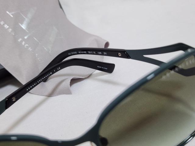 正規美 レア! ハイド着 同型 アルマーニエクスチェンジ ゴシックメタルサングラス 黒系緑 A/X アイコンロゴ ロック 付属有 < ブランド  正規美 レア! ハイド着 同型 アルマーニエクスチェンジ ゴシックメタルサングラス 黒系緑 A/X アイコンロゴ ロック 付属有 < ブランドの