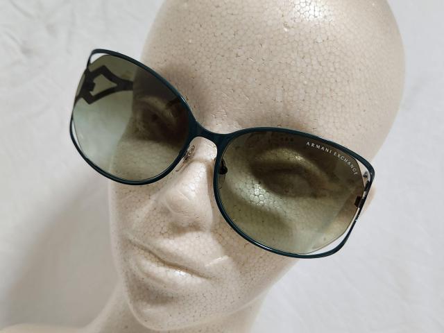 正規美 レア! ハイド着 同型 アルマーニエクスチェンジ ゴシックメタルサングラス 黒系緑 A/X アイコンロゴ ロック 付属有 < ブランド  正規美 レア! ハイド着 同型 アルマーニエクスチェンジ ゴシックメタルサングラス 黒系緑 A/X アイコンロゴ ロック 付属有 < ブランドの