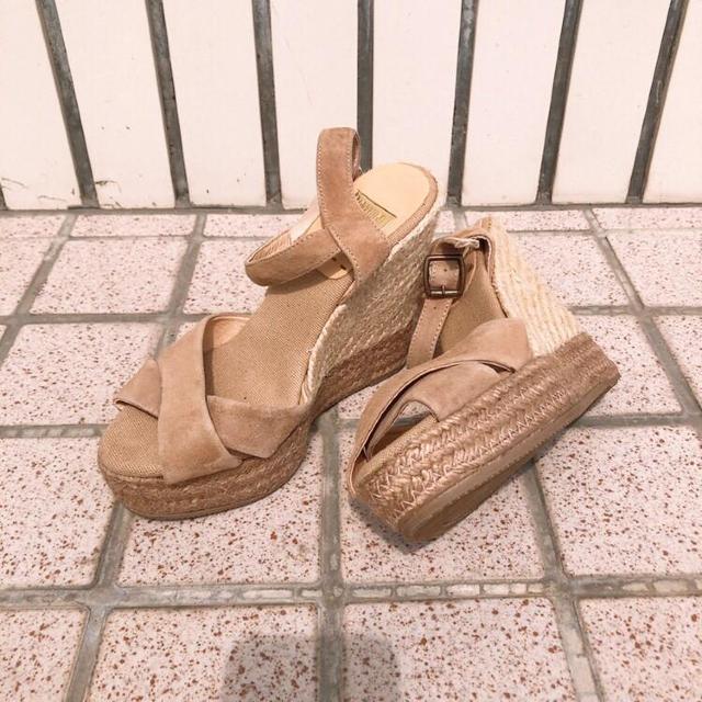 ◆NATURAL BEAUTY BASIC/ナチュラルビューティーベーシック◆厚底ウェッジサンダル★ベージュ35♪ < 女性ファッション ◆NATURAL BEAUTY BASIC/ナチュラルビューティーベーシック◆厚底ウェッジサンダル★ベージュ35♪ < 女性ファッションの