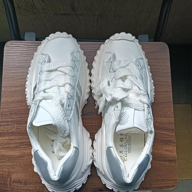 新品 25cm レディース スニーカー ホワイト シューズ 靴 身長アップ 厚底 < 男性ファッション  新品 25cm レディース スニーカー ホワイト シューズ 靴 身長アップ 厚底 < 男性ファッションの