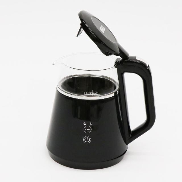 ★温度5段調整★ 1L 電気ケトル 120分保温 空焚き防止 黒 他カラー有 < 家電/AV  ★温度5段調整★ 1L 電気ケトル 120分保温 空焚き防止 黒 他カラー有 < 家電/AVの