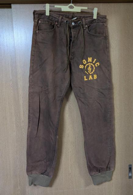 SONIC LAB★ソニックラブ★NEPENTHES★リメイク501★デニムリブパンツ★再構築★極美品★送料無料★クーポン < 男性ファッション SONIC LAB★ソニックラブ★NEPENTHES★リメイク501★デニムリブパンツ★再構築★極美品★送料無料★クーポン < 男性ファッションの