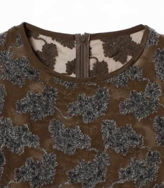 レディース モールヤーン フラワー ブラウス < 女性ファッション レディース モールヤーン フラワー ブラウス < 女性ファッションの