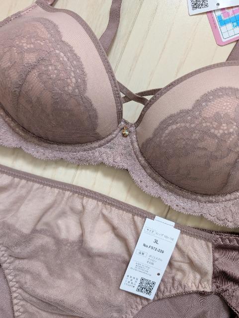 3L★バイカラーレースノンワイヤーブラジャーショーツセット★新品★送料無料 < 女性ファッション  3L★バイカラーレースノンワイヤーブラジャーショーツセット★新品★送料無料 < 女性ファッションの