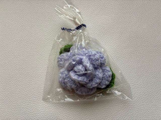 ハンドメイド アクリルたわし 薔薇 抗菌防臭 ラベンダー プレゼント バザー < 女性ファッション ハンドメイド アクリルたわし 薔薇 抗菌防臭 ラベンダー プレゼント バザー < 女性ファッションの