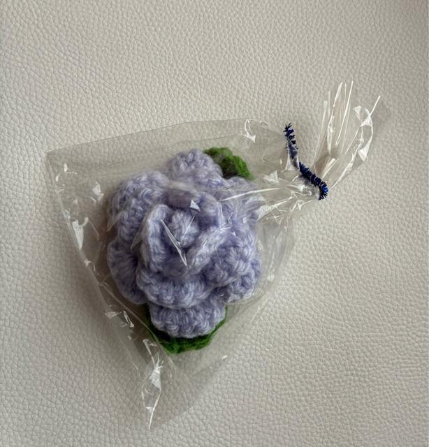ハンドメイド アクリルたわし 薔薇 抗菌防臭 ラベンダー プレゼント バザー < 女性ファッション ハンドメイド アクリルたわし 薔薇 抗菌防臭 ラベンダー プレゼント バザー < 女性ファッションの