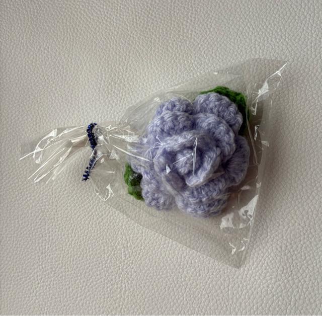 ハンドメイド アクリルたわし 薔薇 抗菌防臭 ラベンダー プレゼント バザー < 女性ファッション ハンドメイド アクリルたわし 薔薇 抗菌防臭 ラベンダー プレゼント バザー < 女性ファッションの