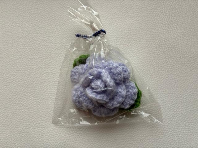 ハンドメイド アクリルたわし 薔薇 抗菌防臭 ラベンダー プレゼント バザー < 女性ファッション ハンドメイド アクリルたわし 薔薇 抗菌防臭 ラベンダー プレゼント バザー < 女性ファッションの