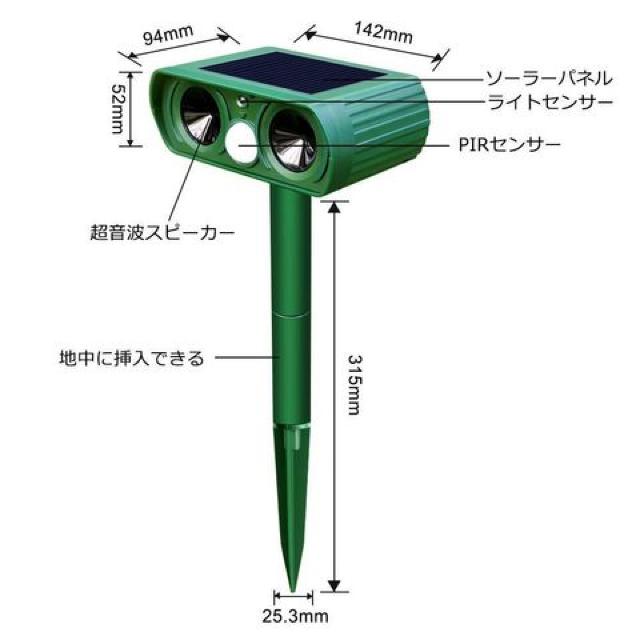 動物撃退器猫よけ 犬よけ 超音波 ソーラー < ペット/手芸/園芸 動物撃退器猫よけ 犬よけ 超音波 ソーラー < ペット/手芸/園芸の