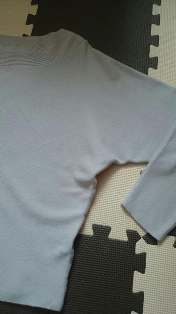 grove グローブ☆ネックライン◎シンプルニット★ライトグレー☆ < ブランド  grove グローブ☆ネックライン◎シンプルニット★ライトグレー☆ < ブランドの