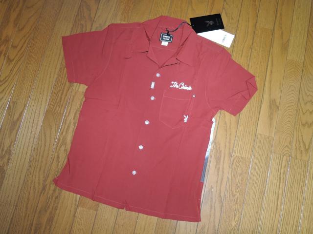 新品 THE CRIMIE クライミー × PLAYBOY プレーボーイ ガールフォトプリント 開襟 半袖シャツ XS赤 レーヨン < ブランド  新品 THE CRIMIE クライミー × PLAYBOY プレーボーイ ガールフォトプリント 開襟 半袖シャツ XS赤 レーヨン < ブランドの