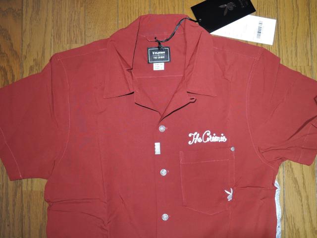 新品 THE CRIMIE クライミー × PLAYBOY プレーボーイ ガールフォトプリント 開襟 半袖シャツ XS赤 レーヨン < ブランド  新品 THE CRIMIE クライミー × PLAYBOY プレーボーイ ガールフォトプリント 開襟 半袖シャツ XS赤 レーヨン < ブランドの