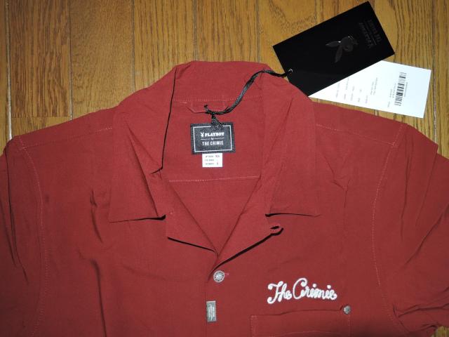 新品 THE CRIMIE クライミー × PLAYBOY プレーボーイ ガールフォトプリント 開襟 半袖シャツ XS赤 レーヨン < ブランド  新品 THE CRIMIE クライミー × PLAYBOY プレーボーイ ガールフォトプリント 開襟 半袖シャツ XS赤 レーヨン < ブランドの
