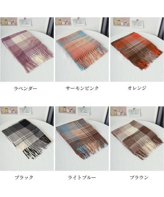 送料無料 新品 チェック柄マフラー 大判 ストール < 女性ファッション  送料無料 新品 チェック柄マフラー 大判 ストール < 女性ファッションの