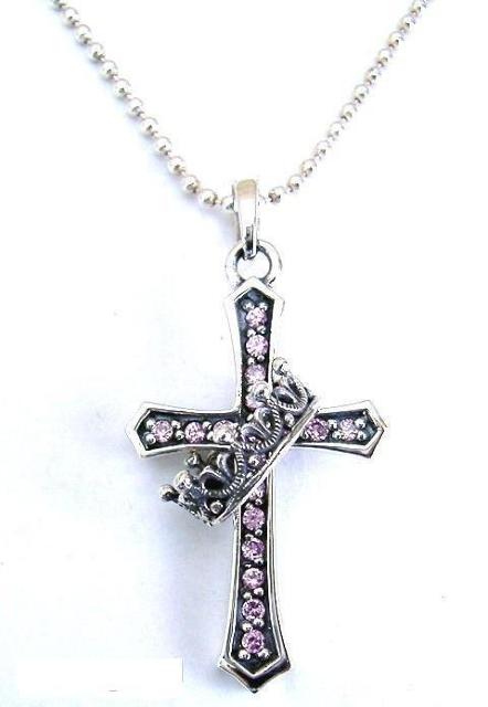 クラウンリング&クロスペンダント シルバー925 クラウンクロスペンダントヘッドチャーム pave ピンクダイア 新品 未使用 < 男性アクセサリー/時計 クラウンリング&クロスペンダント シルバー925 クラウンクロスペンダントヘッドチャーム pave ピンクダイア 新品 未使用 < 男性アクセサリー/時計の